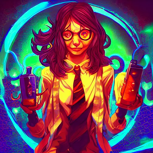 Image similar to skill magic geek inside matrix deepdream radiating a glowing aura stuff loot legends stylized digital illustration video game icon artstation lois van baarle, ilya kuvshinov, rossdraws,