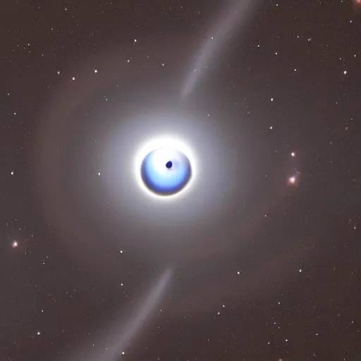 Image similar to a beautiful eyeball in the middle of a black hole