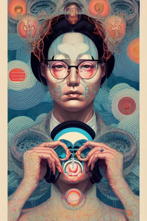 Image similar to portrait of godel's incompleteness theorem, by tristan eaton, victo ngai, peter mohrbacher, artgerm,