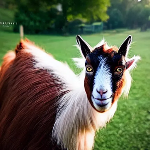 Image similar to a goat - cat - hybrid, animal photography