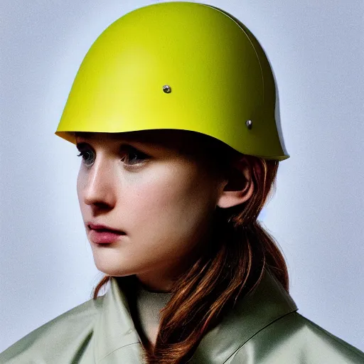 Prompt: an ultra high definition professional studio quality photograph of a transparent iridescent perspex pastel coloured face visor and matching raincoat on a white coat hook in an empty white room. dramatic lighting, ray tracing, refraction, shallow d. o. f, colour corrected, golden ratio, three point light. volumetric shadows. light rays.