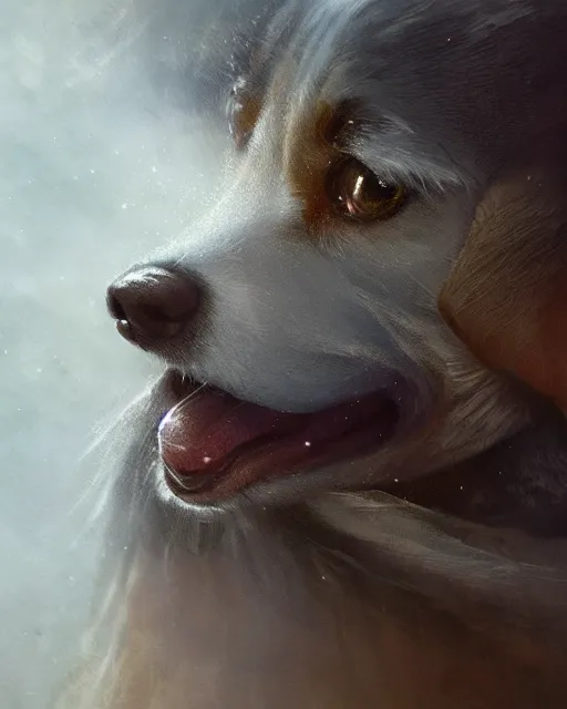 Prompt: cute beagle, sad, cinematic, stunning, adorable, detailed fur, digital painting, artstation, smooth, hard focus, illustration, art by jessica rossier and brian froud