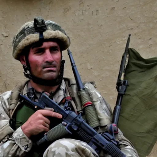 Prompt: Green Beret in Afghanistan