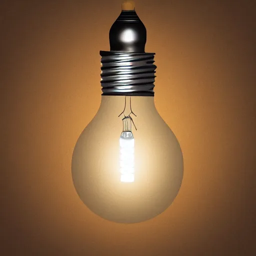 Prompt: realistic photo of a lightbulb