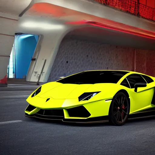 Prompt: “Speed Racer’s Lamborghini Super Car with Speed racer decals and line design, neon edges on bottom of body, parked on the side of the street with Speed Racer standing next to the car, hyper realistic, photo realistic, intricate details, Rhino rendered, glossy paint, sunny, dynamic lighting, Lamborghini concept car designer art, 3Ds Max rendered, 8k”