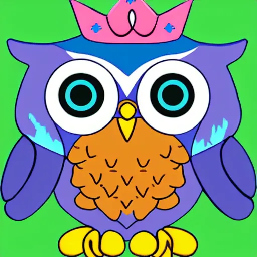 Prompt: owl princess emoji