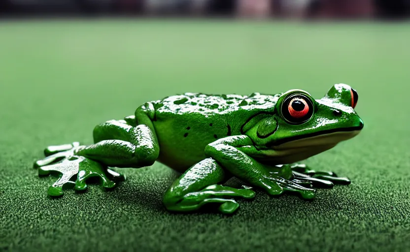 Prompt: formal frog sports mascots quiddich game, highly detailed, extremely high quality, hd, 4 k, 8 k, professional photographer, 4 0 mp, lifelike, top - rated, award winning, cinematic, realistic, detailed lighting, detailed shadows, sharp, no blur, edited, corrected, trending