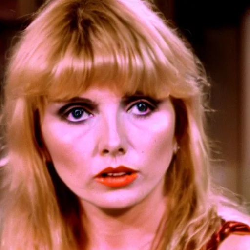 Image similar to high quality still of young Debbie Harry guest starring on That 70s Show