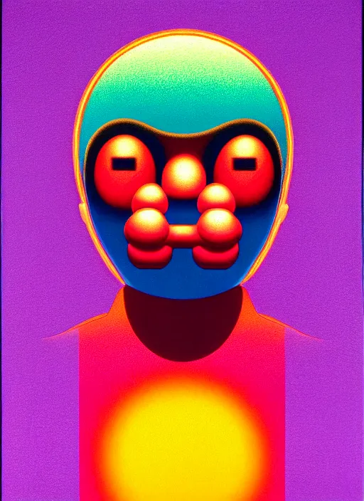 Image similar to 9 mm bullet by shusei nagaoka, kaws, david rudnick, airbrush on canvas, pastell colours, cell shaded, 8 k,