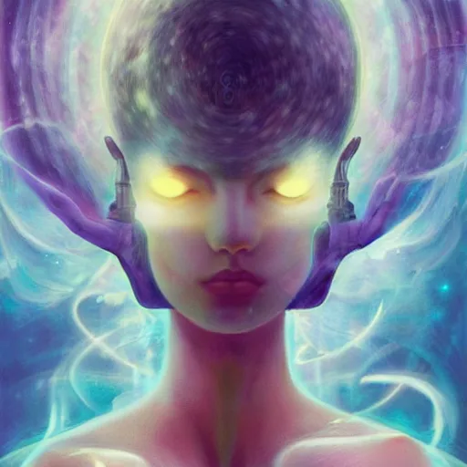 Image similar to a powerful psychic man emitting psychic powers, by anna dittmann,