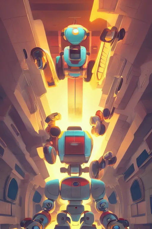 Image similar to metabots medabots medarotto medarot robot minimalist comics, behance hd by jesper ejsing, by rhads, makoto shinkai and lois van baarle, ilya kuvshinov, rossdraws global illumination ray tracing hdr radiating a glowing aura