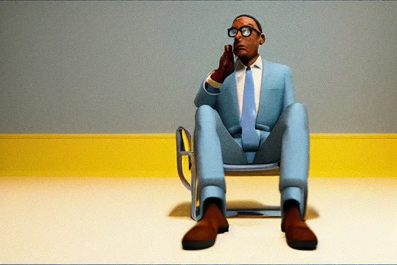 Prompt: “ very very high quality pixar movie screenshot of gus fring, rendered in octane 8 k with detailed cinematic lighting and shading, award - winning crisp details ”