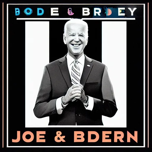 Prompt: Joe Biden pen and pixel album cover