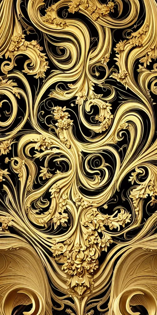 Image similar to the source of future growth dramatic, elaborate emotive Baroque and Rococo styles to emphasise beauty as a transcendental, seamless pattern, symmetrical, large motifs, rainbow liquid splashing and flowing, sistine chapel ceiling, 8k image, supersharp, spirals and swirls in rococo style, medallions, iridescent black and rainbow colors with gold accents, perfect symmetry, High Definition, sci-fi, Octane render in Maya and Houdini, light, shadows, reflections, photorealistic, masterpiece, smooth gradients, high contrast, 3D, no blur, sharp focus, photorealistic, insanely detailed and intricate, cinematic lighting, Octane render, epic scene, 8K