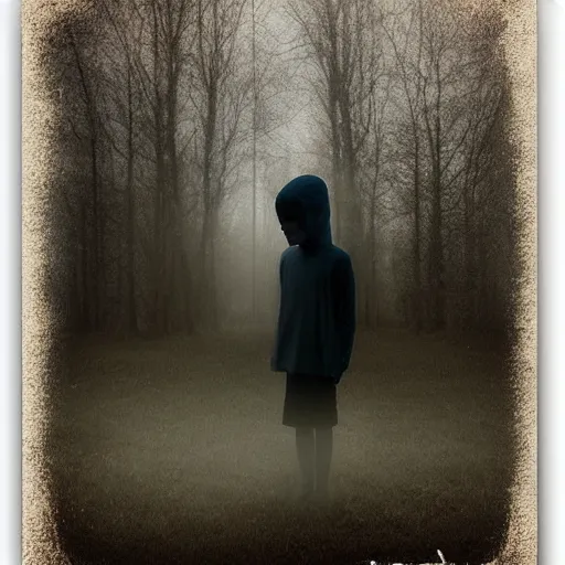 Image similar to photograph of a pale young ghost boy, by mikko lagerstedt, by chris friel, by christian schloe