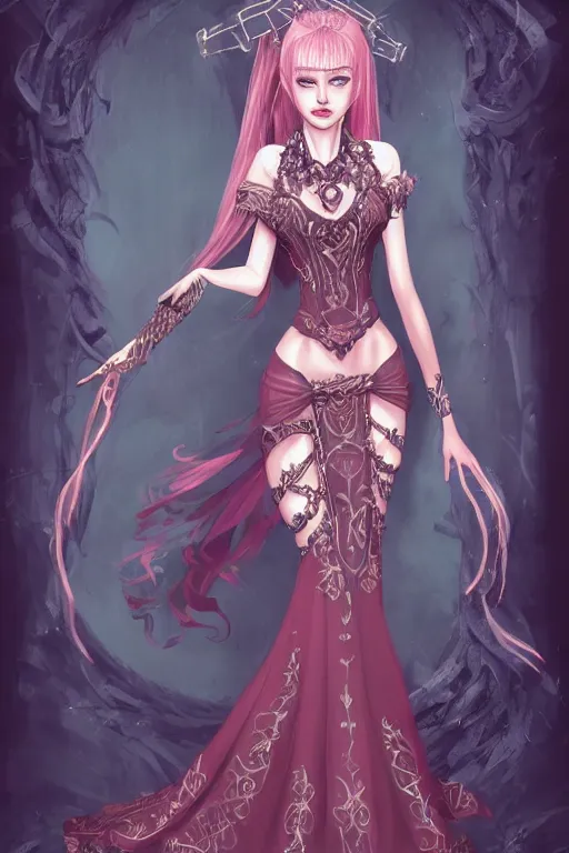 Prompt: a very beautiful necromancer girl, intricate, elegant, by sakimichan