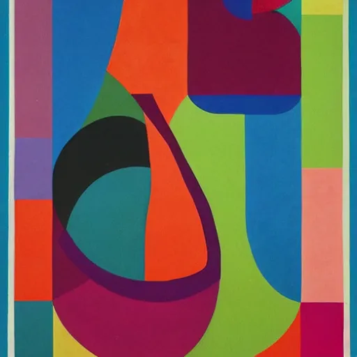 Prompt: beautiful curvy and colofrul infographic by Sonia Delaunay