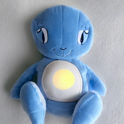 Image similar to blue'snappy gifts'plush doll on the moon, gifts, high detail, soft lighting, 8 k