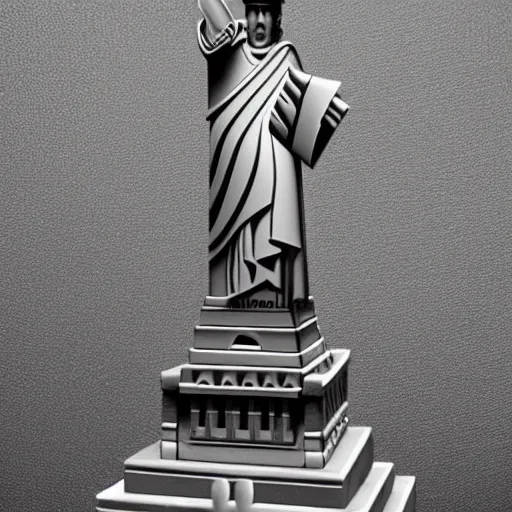 Prompt: Mr. Beast as the statue of liberty