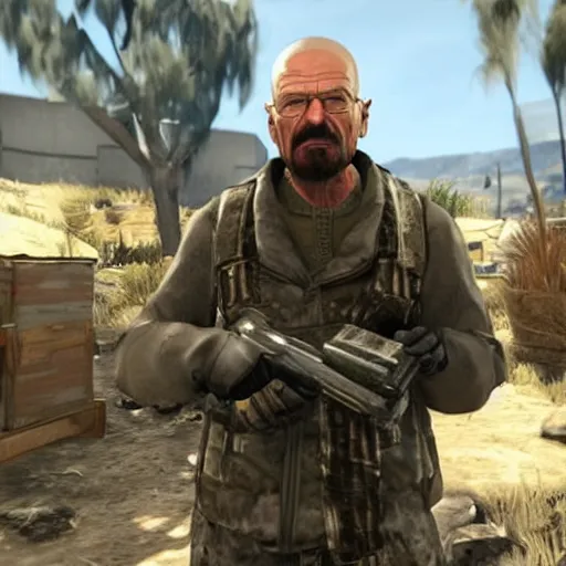 Image similar to Walter White in Call of Duty:Warzone