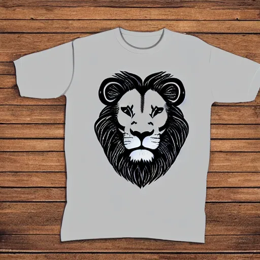 Image similar to lion line art, graphic tees