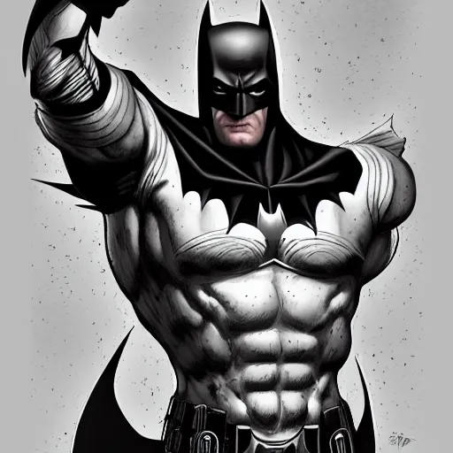 Image similar to Batman, full figure. detailed portrait, character, intricate complexity, in the style of Artgerm, Kazuki Tanahashi, and WLOP, quixel megascan”