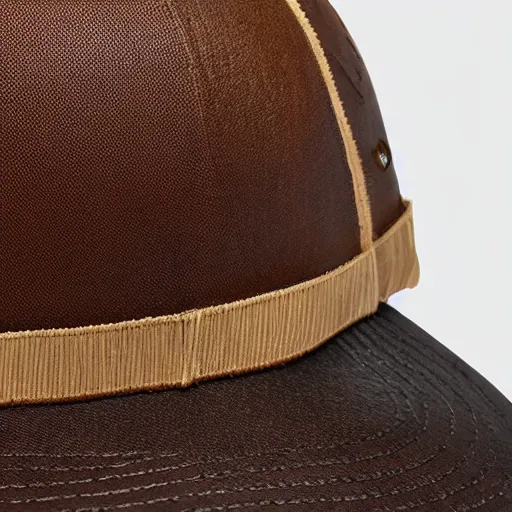 Image similar to leather patch hat tiger detail on, realistic