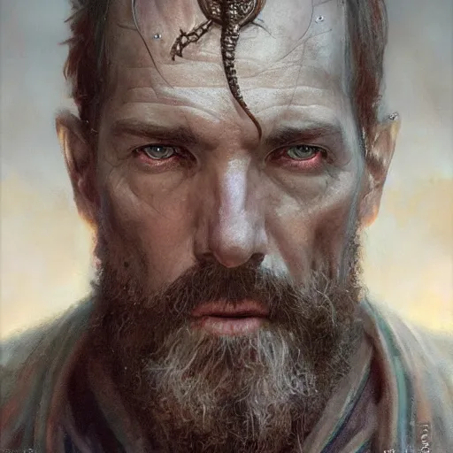 Image similar to the eldritch god as a realistic fantasy d & d character, close - up portrait art by donato giancola and greg rutkowski, realistic, digital art, trending on artstation