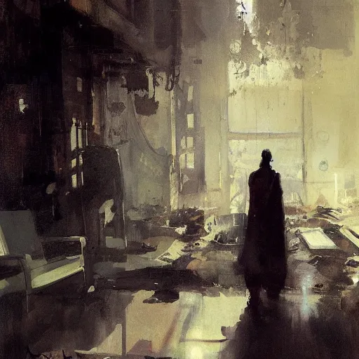 Prompt: the lone aging superhero, by jeremy mann, anders zorn.