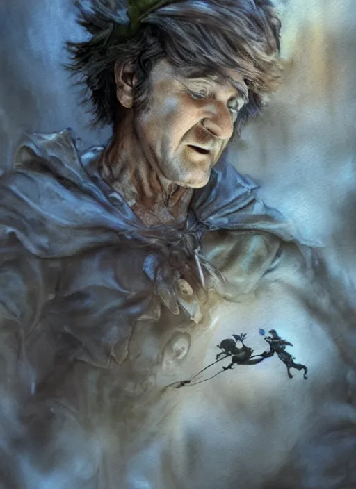 Prompt: portrait, Robin Williams as Peter Pan, watercolor, dramatic lighting, cinematic, establishing shot, extremely high detail, foto realistic, cinematic lighting, pen and ink, intricate line drawings, by Yoshitaka Amano, Ruan Jia, Kentaro Miura, Artgerm, post processed, concept art, artstation, matte painting, style by eddie mendoza, raphael lacoste, alex ross