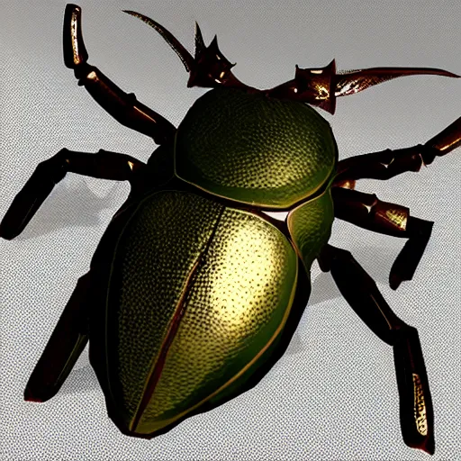 Image similar to hercules beetle mount, low poly psx graphics, fantasy mmorpg