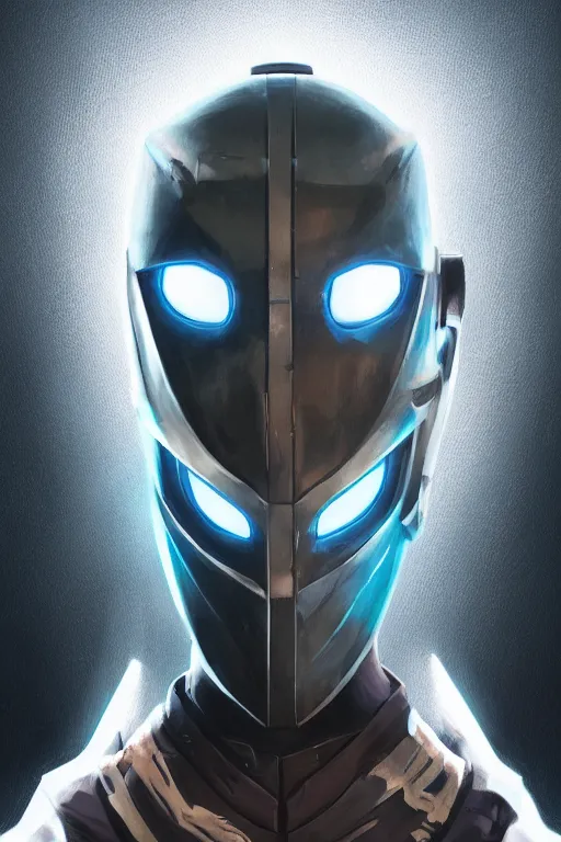 Image similar to epic mask helmet robot ninja portrait stylized as fornite style game design fanart by concept artist gervasio canda, behance hd by jesper ejsing, by rhads, makoto shinkai and lois van baarle, ilya kuvshinov, rossdraws global illumination radiating a glowing aura global illumination ray tracing hdr render in unreal engine 5