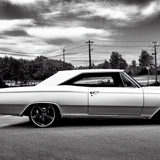 Prompt: black 1967 impala, highly detailed, very realistic, 8k photograph,