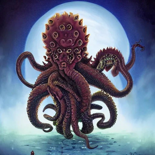 Prompt: chthulu by Marek Škubal