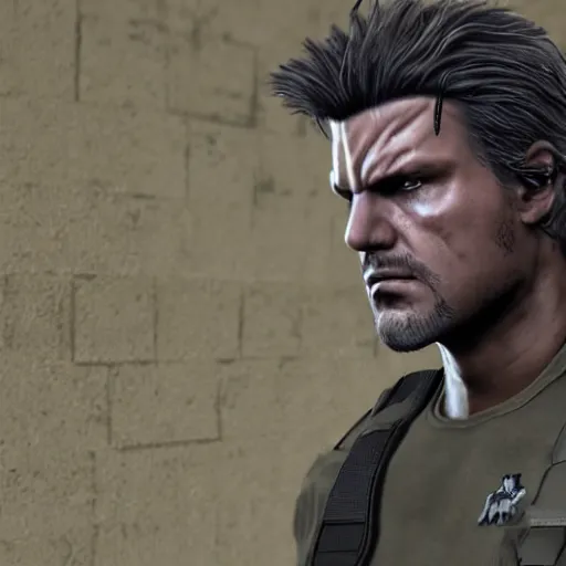 Prompt: An ultra realistic portrait of Solid Snake in Maracaibo, 4k, Ultra realistic, Highly detailed,
