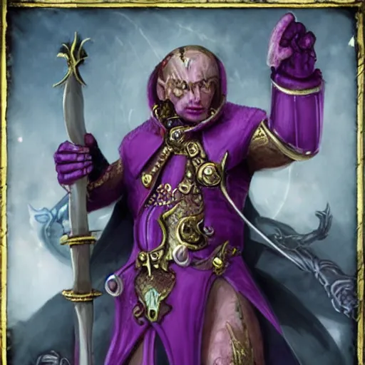 Prompt: everybody loves signvald the magnificent, prince of slaanesh