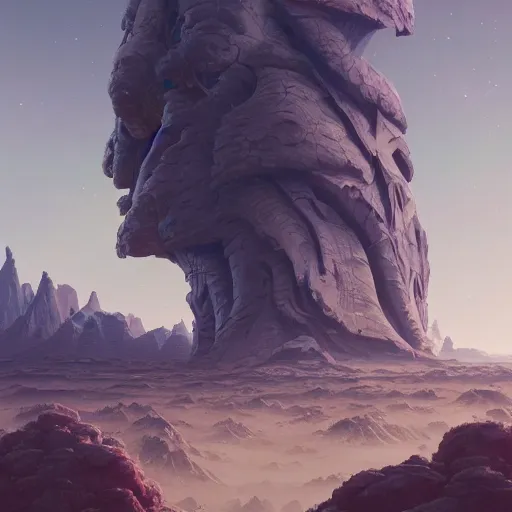 Image similar to highly detailed surreal vfx portrait of scifi landscape, stephen bliss, unreal engine, greg rutkowski, loish, rhads, beeple, makoto shinkai and lois van baarle, ilya kuvshinov, rossdraws, tom bagshaw, global illumination, detailed and intricate environment