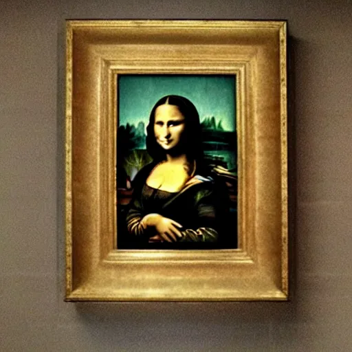 Image similar to the Mona lisa with the face of Lady Gaga