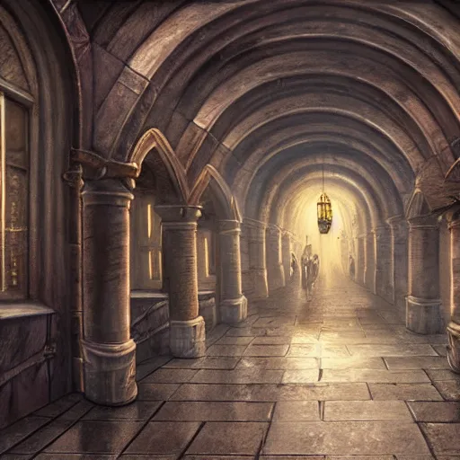 Image similar to Subway in Kings Landing, fantasy, epic detail, sharp, photorealistic, atmospheric,