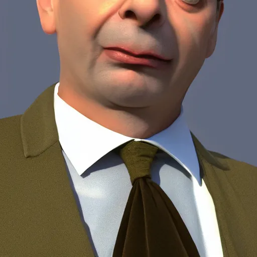 Prompt: mr. bean as gangster rapper with gold chain around neck, photorealistic, 8 k, award winning