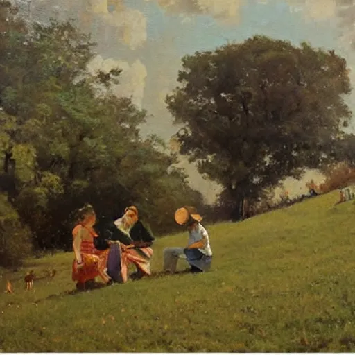 Image similar to painting by eliseu visconti