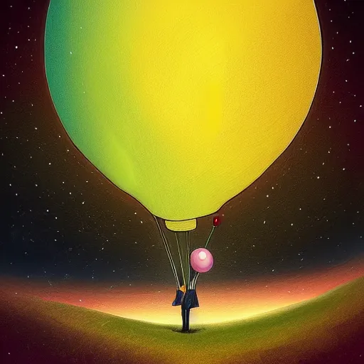 Image similar to god poking tge earth until it pops like a balloon, digital painting, pixv,