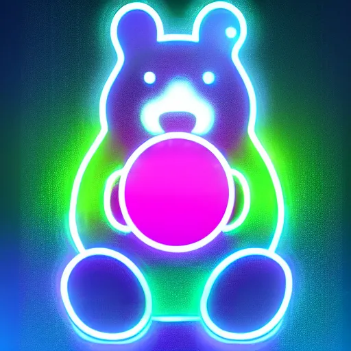 Image similar to cyberpunk hamster! holding rainbow! gem! crystal, neon lights, light reflection, logo, 8 k, hd