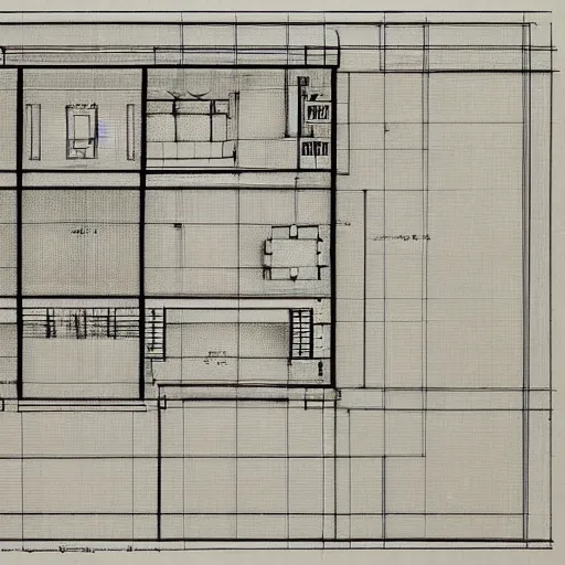 Image similar to interior blueprint of a mansion