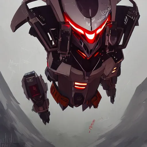 Image similar to a portrait of a stunning beautiful vampire fox gundam pilot, with an intricate, detailed, urban inspired hiphop afro futuristic helmet, vector behance hd jesper ejsing, rhads, makoto shinkai, lois van baarle, ilya kuvshinov, rossdraws, hd, 3 2 k, ilya kuvshinov, gustav klimt