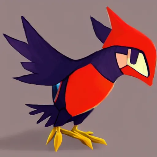 a pokemon that looks like a woodpecker, with a beak of Stable