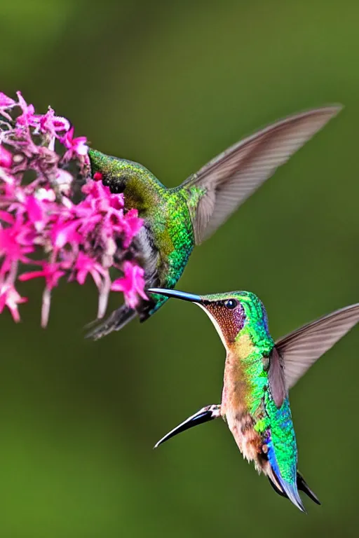 Prompt: an insanely fat obese humming bird, wildlife photography