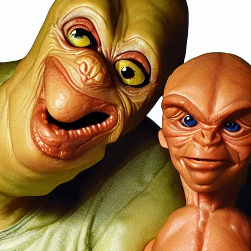 Prompt: e. t. small soldiers, detailed faces