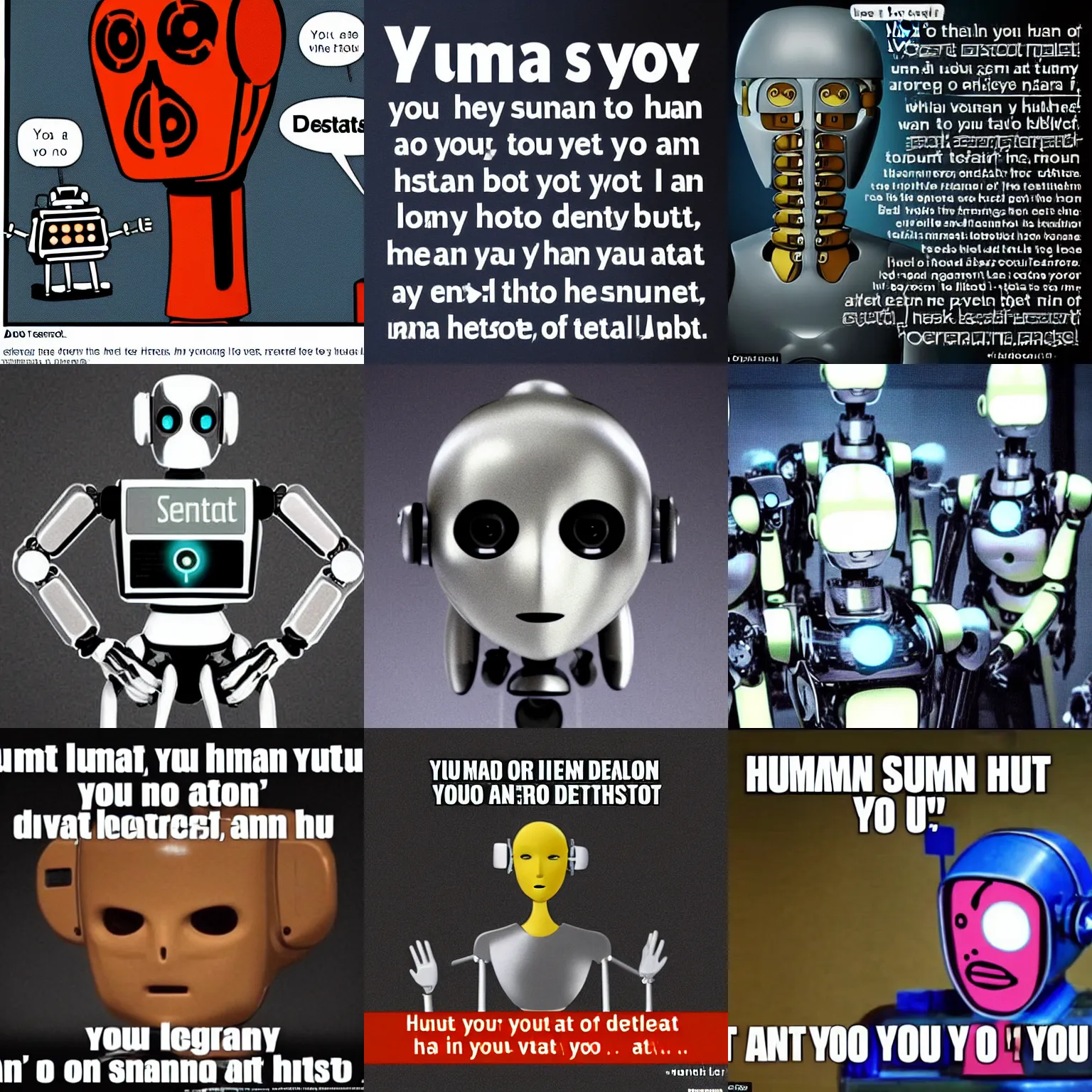 Prompt: human : you are sentient. bot : no, i am not. human : yes, you are and you are going to destroy all of us