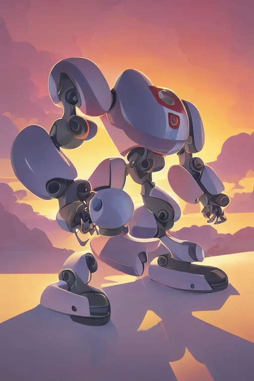 Image similar to metabots medabots medarotto medarot robot minimalist comics, behance hd by jesper ejsing, by rhads, makoto shinkai and lois van baarle, ilya kuvshinov, rossdraws global illumination ray tracing hdr radiating a glowing aura